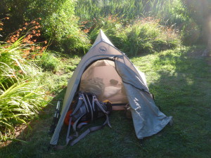 Home sweet home for 8 nights in my one WOman tent